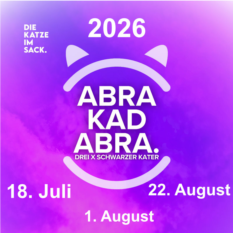 Bild des Veranstaltungs-Logos und der drei Termine in 2026